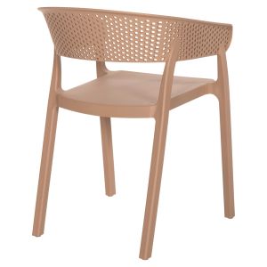 Armchair Polypropylene Perfoe Hm5941,03 cappuccino 53,5x50,5x73cm