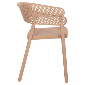 Armchair Polypropylene Perfoe Hm5941,03 cappuccino 53,5x50,5x73cm