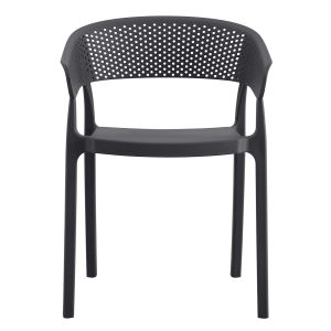 Armchair Polypropylene Perfoe Hm5941,10 gray 53,5x50,5x73cm