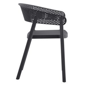Armchair Polypropylene Perfoe Hm5941,10 gray 53,5x50,5x73cm