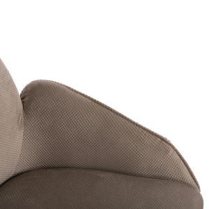 Кресло Shai бежов текстилен с черни метални крака 61x63x93hcм Hm9844,04