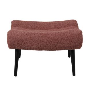 Кресло Silla от букле с табуретка в цвят гнила ябълка 97x80x100см