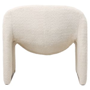 Кресло Spiner букле цвят екрю 81x64x74hcм Hm9599,06
