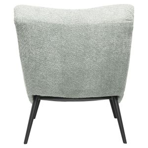 Кресло Vienna Swing Brym Hm9605,05 букле цвят шам фъстък-с черни дървени крака 97x80x100hcm