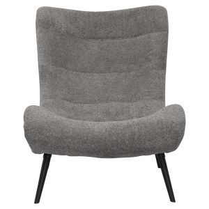 Кресло Vienna Swing Brym Hm9605,11 сиво букле-с черни дървени крака 97x80x100hcm