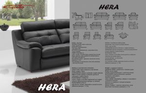 Armchair model Hera, genuine leather