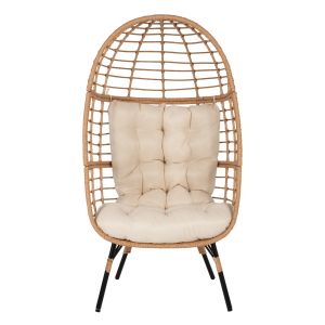 Кресло ратан овал Hm5869,01 метална основа 77x72x148cm