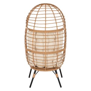 Кресло ратан овал Hm5869,01 метална основа 77x72x148cm