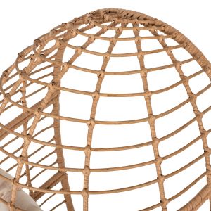 Кресло ратан овал Hm5869,01 метална основа 77x72x148cm
