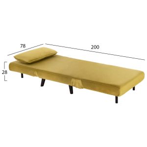 Кресло-легло Braxton Hm8425,23 маслинено зелено кадифе 78x88x78hcm