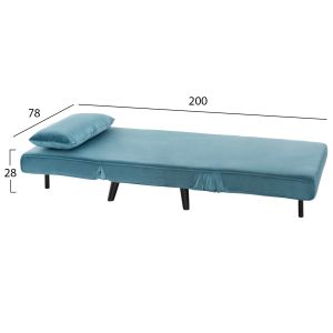 Кресло-легло Braxton Hm8425,25 кадифе в цвят мента 78x88x78hcm