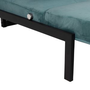 Кресло/сгъваемо легло Hm3078,15 тюркоаз кадифе 95x92x66hcm