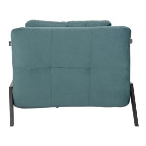 Кресло/сгъваемо легло Hm3078,15 тюркоаз кадифе 95x92x66hcm