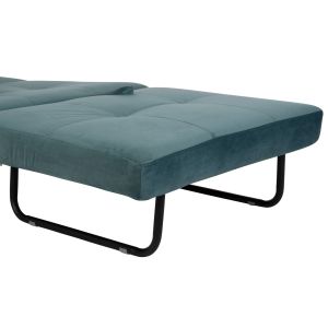Кресло/сгъваемо легло Hm3078,15 тюркоаз кадифе 95x92x66hcm