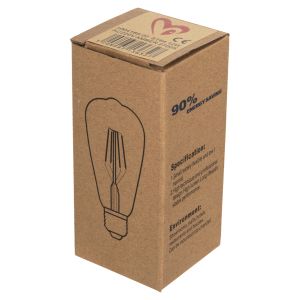 Led filament bulb 12w E27 3000k gold Hm4189,02