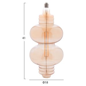 Bulb Led filament 8w E27 3000k golden color Dimmable Hm4053,02
