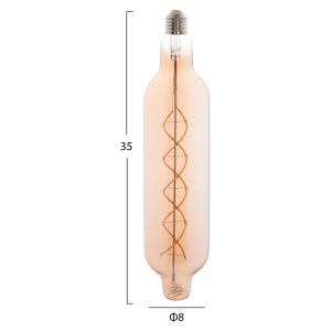 Led filament bulb 8w E27 3000k gold color Dimmable Hm4055,02