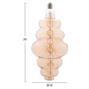 Led filament bulb 8w E27 3000k gold color Dimmable Hm4056,02