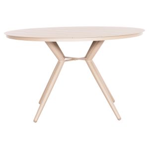 Round aluminum table Higer Hm6290.04 cappuccino Φ126x74hcm.