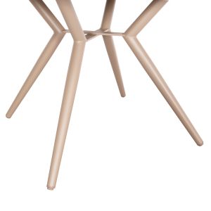 Round aluminum table Higer Hm6290.04 cappuccino Φ126x74hcm.