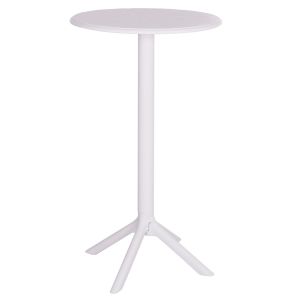 Round bar table Terrin Hm6126.11 polypropylene white Φ60x106cm.