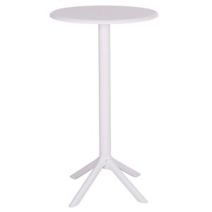 Round bar table Terrin Hm6126.11 polypropylene white Φ60x106cm.