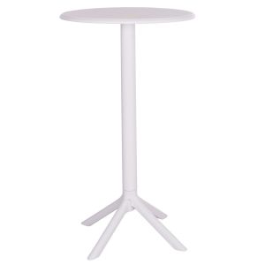 Round bar table Terrin Hm6126.11 polypropylene white Φ60x106cm.