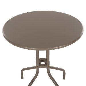 Кръгла външна маса металик в цвят шампанско D60x70hcm Hm5973,04 Lino