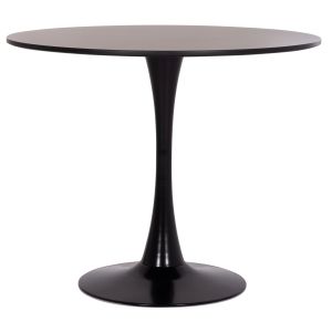 Round dining table Brolin Hm18141.02 Mdf surface - metal base - black Φ90x73cm.