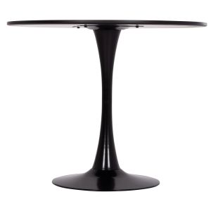 Round dining table Brolin Hm18141.02 Mdf surface - metal base - black Φ90x73cm.