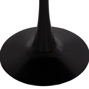 Round dining table Brolin Hm18141.02 Mdf surface - metal base - black Φ90x73cm.