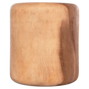 Кръгла маса-табуретка Tobi Hm9791.11 масивно дърво Suar - естествен цвят Φ39x42hсм.