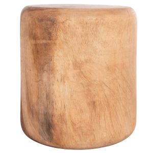Кръгла маса-табуретка Tobi Hm9791.11 масивно дърво Suar - естествен цвят Φ39x42hсм.