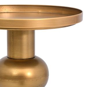 Round metal table Fl620244 gold color 45x55cm
