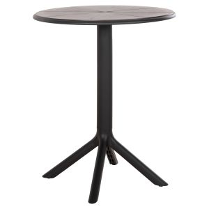 Round polypropylene table Terrin, 12 black Φ60x75hcm Hm6124