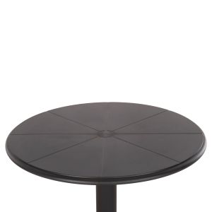 Round polypropylene table Terrin, 12 black Φ60x75hcm Hm6124