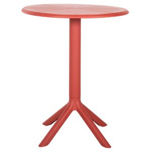 Round polypropylene table Terrin red D61x77hcm Hm6124