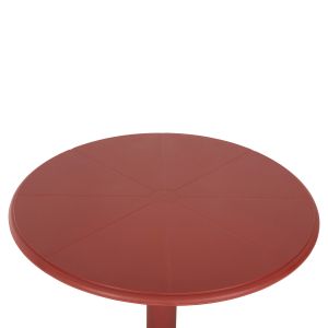 Round polypropylene table Terrin red D61x77hcm Hm6124