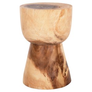 Round side table Mamba Hm9901 solid wood in natural color D30x46hcm