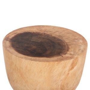 Round side table Mamba Hm9901 solid wood in natural color D30x46hcm