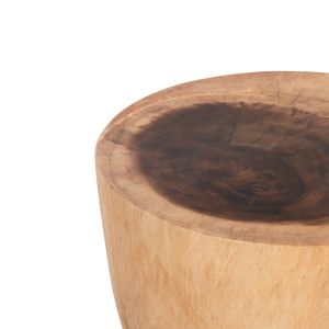 Round side table Mamba Hm9901 solid wood in natural color D30x46hcm