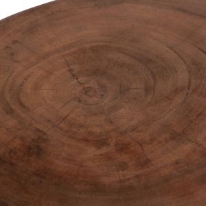 Round side table Cupre Hm9793.11 solid Suar wood - natural color Φ40x45hcm.