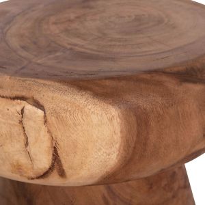 Round side table Cupre Hm9793.11 solid Suar wood - natural color Φ40x45hcm.