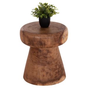 Round side table Cupre Hm9793.11 solid Suar wood - natural color Φ40x45hcm.