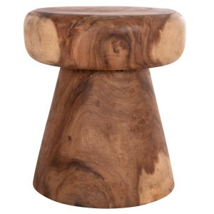 Round side table Cupre Hm9793.11 solid Suar wood - natural color Φ40x45hcm.