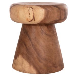 Round side table Cupre Hm9793.11 solid Suar wood - natural color Φ40x45hcm.
