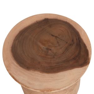 Round side table Pumbe-s Hm9892.11 solid suar wood in natural color Φ40x40hcm.