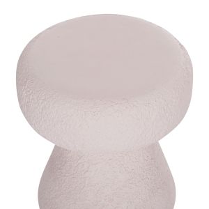 Кръгла табуретка Interon Santorini Hm18171.02 фиброцимент в бяло - Φ34x39всм.