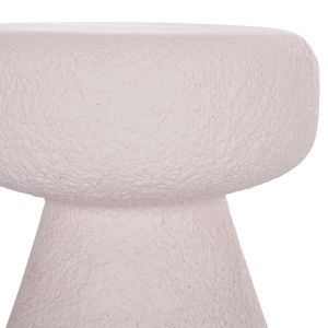Кръгла табуретка Interon Santorini Hm18171.02 фиброцимент в бяло - Φ34x39всм.