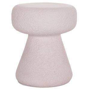 Кръгла табуретка Interon Santorini Hm18171.02 фиброцимент в бяло - Φ34x39всм.